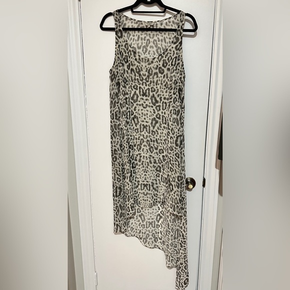 GUESS Beach dress swimsuit cover leopard print - Picture 1 of 2